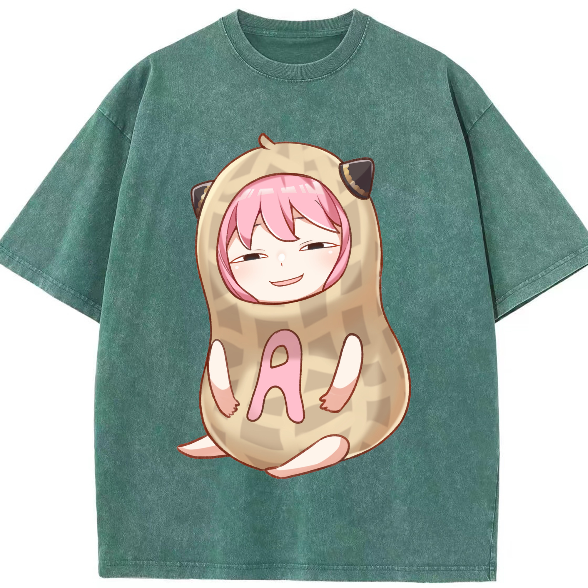 （画像用） SPY×FAMILY间谍家家酒 綿100% ヴィンテージ風 半袖Tシャツ（フロントプリント）